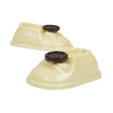 Tasty White Chocolate Baby Shoes. Perfect Christening Gifts