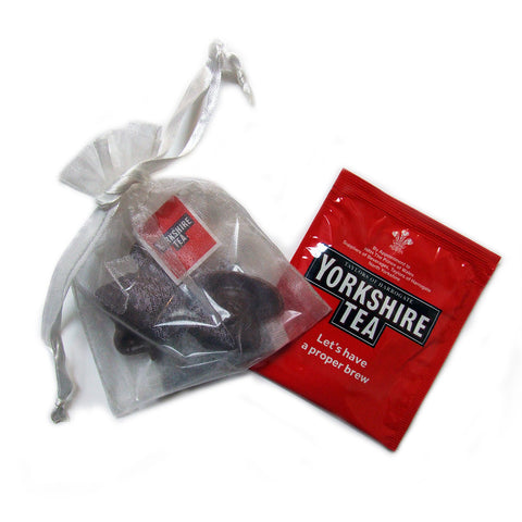 High Tea Chocolate Tea Pot And Yorkshire Tea Bag, perfect party favours