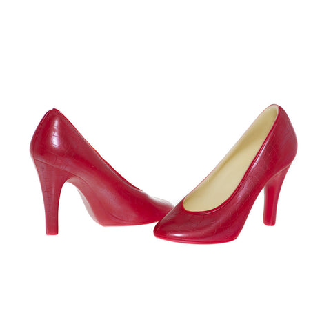 Belgian chocolate shoe pair - Dorothy Style - red belgian chocolate shoe