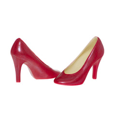 Belgian chocolate shoe pair - Dorothy Style - red belgian chocolate shoe