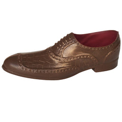 AURUM- BROGUE  MILK CHOCOLATE MENS SHOE GIFT