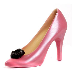 Pink, strawberry flavoured chocolate shoe with a white chocolate interior - Marcus