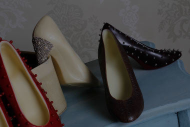 high heel chocolate shoes